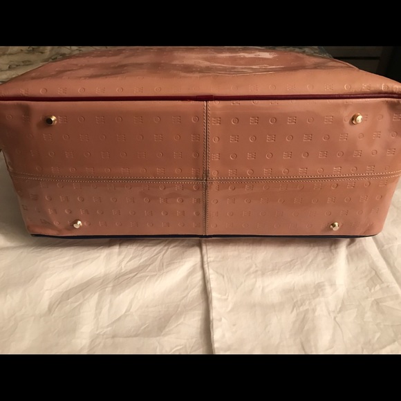 Arcadia Pink Genuine Patent Leather Duffle Bag - Picture 8 of 8